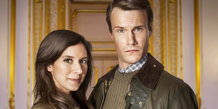 The Windsors. Image shows from L to R: Kate (Louise Ford), Wills (Hugh Skinner). Copyright: Noho Film and TV