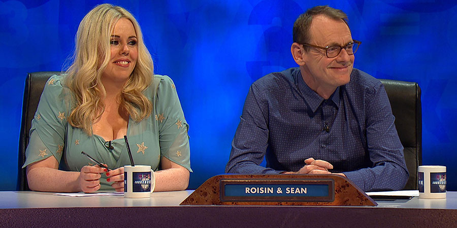 8 Out Of 10 Cats Does Countdown. Image shows from L to R: Roisin Conaty, Sean Lock. Copyright: Zeppotron