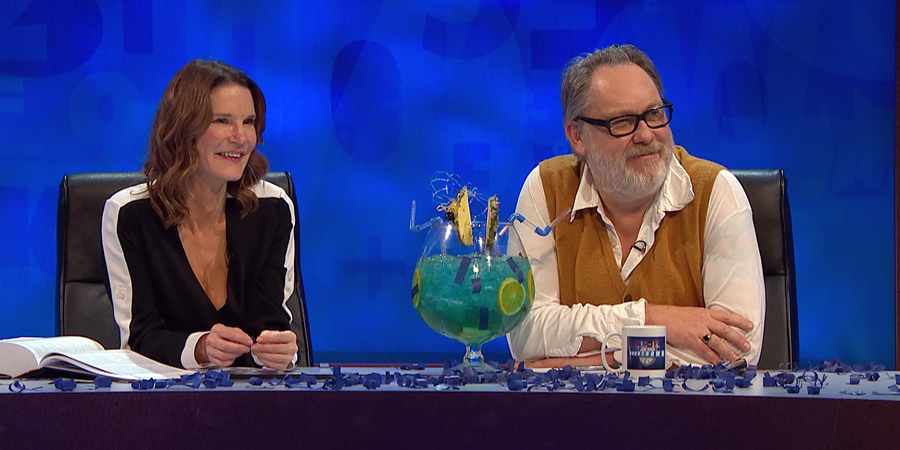 8 Out Of 10 Cats Does Countdown. Image shows from L to R: Susie Dent, Vic Reeves