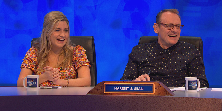 8 Out Of 10 Cats Does Countdown. Image shows from L to R: Harriet Kemsley, Sean Lock