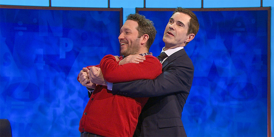 8 Out Of 10 Cats Does Countdown. Image shows left to right: Jon Richardson, Jimmy Carr