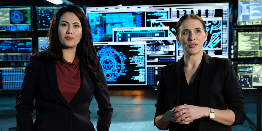 Action Team. Image shows from L to R: Gemma Stone (Yasmine Akram), Ruth (Vicky McClure)