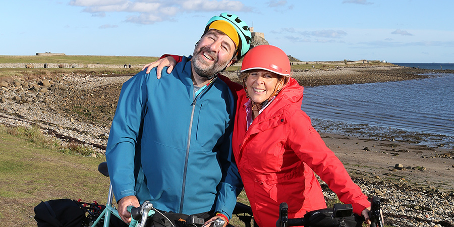 Along For The Ride With David O'Doherty. Image shows from L to R: David O'Doherty, Mel Giedroyc