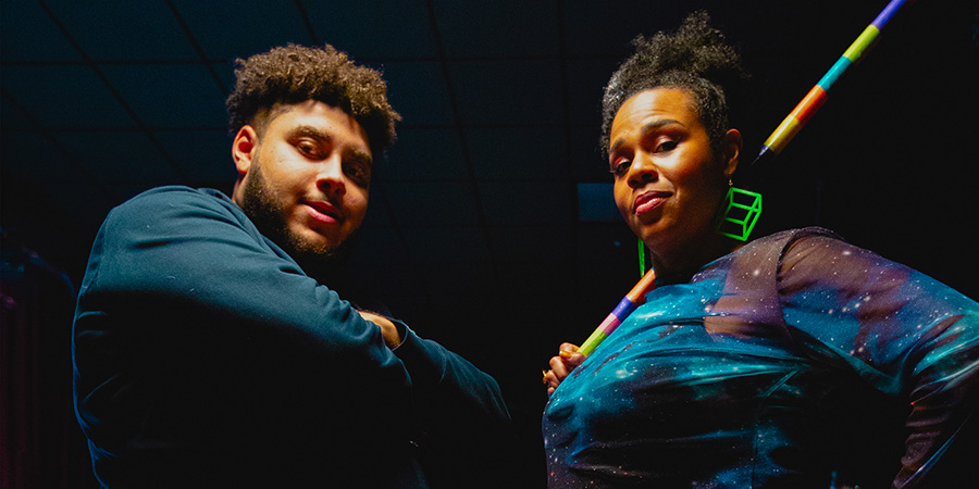 Big Zuu's Big Eats. Image shows from L to R: Big Zuu, Desiree Burch. Copyright: Boomerang