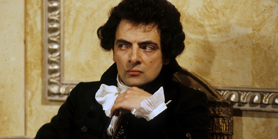 Blackadder. Mr. Edmund Blackadder, Esquire (Rowan Atkinson). Credit: BBC