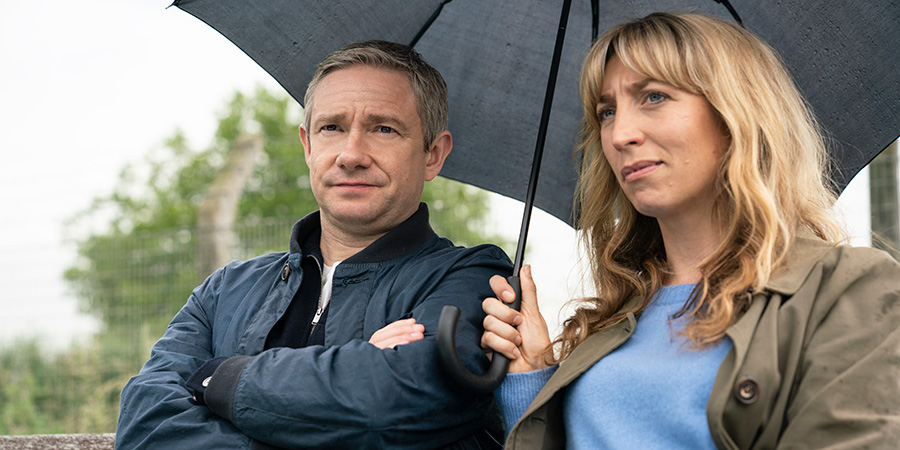 Breeders. Image shows from L to R: Paul (Martin Freeman), Ally (Daisy Haggard). Copyright: Avalon Television