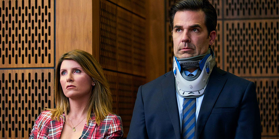 Catastrophe. Image shows from L to R: Sharon (Sharon Horgan), Rob (Rob Delaney). Copyright: Avalon Television