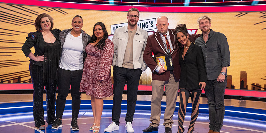 CelebAbility. Image shows from L to R: Kiri Pritchard-McLean, Lianne Sanderson, Scarlett Moffatt, Iain Stirling, Marek Larwood, Chelsee Healey, Sam Thompson CelebAbility. Image shows from L to R: Kiri Pritchard-McLean, Lianne Sanderson, Scarlett Moffatt, Iain Stirling, Marek Larwood, Chelsee Healey, Sam Thompson