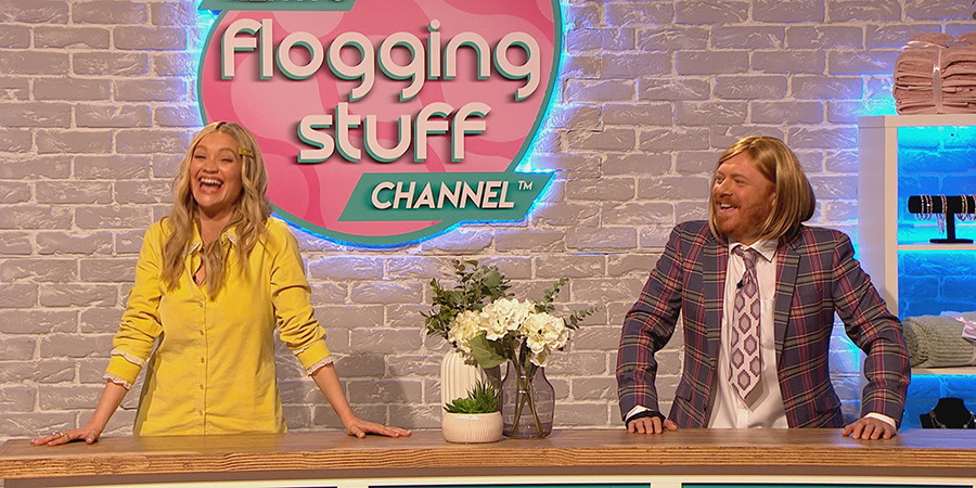 Celebrity Juice. Image shows from L to R: Laura Whitmore, Leigh Francis