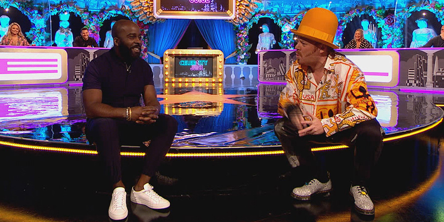 Celebrity Juice. Image shows from L to R: Melvin Odoom, Leigh Francis