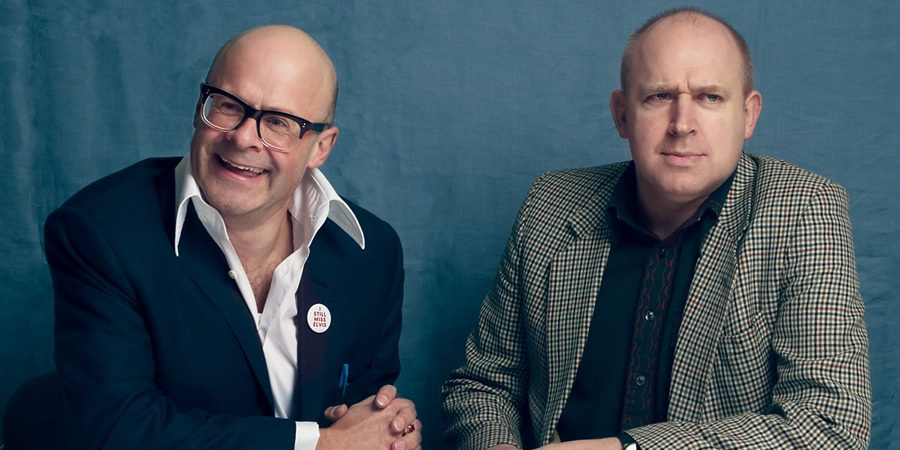 Chain Reaction. Image shows from L to R: Harry Hill, Tim Vine. Copyright: BBC