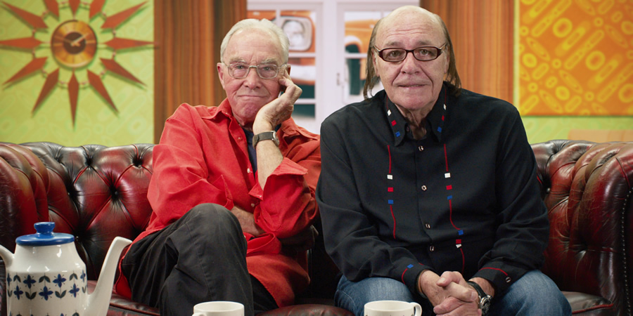 The Comedy Years. Image shows from L to R: Bernie Clifton, Mick Miller. Copyright: Shiver Productions