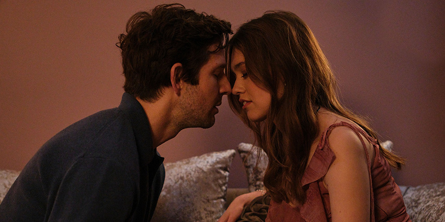 Daddy Issues. Image shows left to right: Damien Molony, Gemma (Aimee Lou Wood)