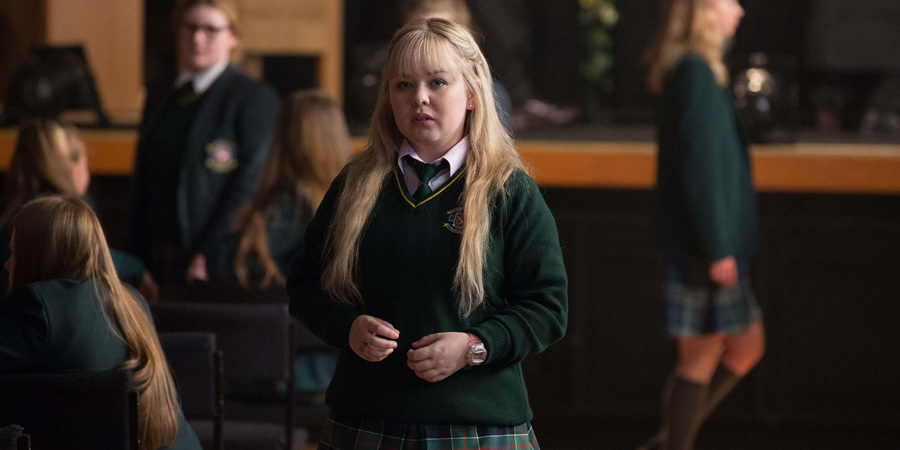 Derry Girls. Clare Devlin (Nicola Coughlan). Copyright: Hat Trick Productions