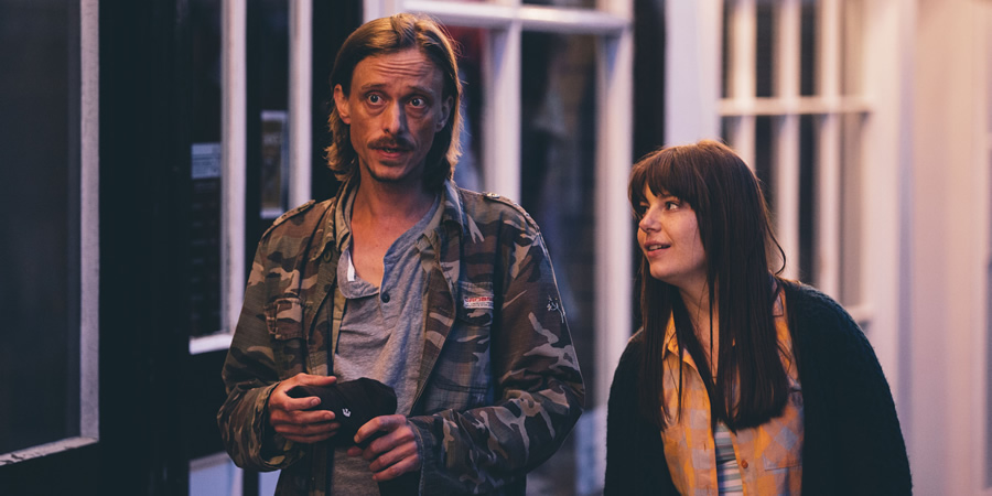 Detectorists. Image shows from L to R: Andy Stone (Mackenzie Crook), Sophie (Aimee-Ffion Edwards)