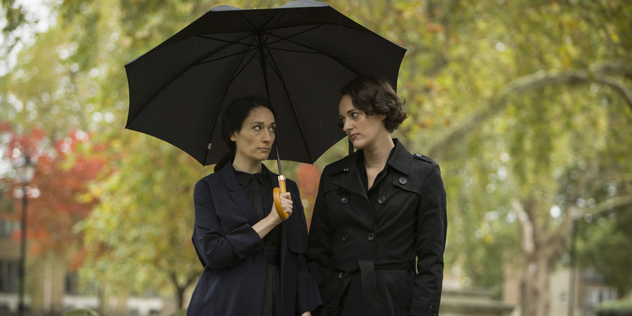 Fleabag. Image shows from L to R: Claire (Sian Clifford), Fleabag (Phoebe Waller-Bridge). Copyright: Two Brothers Pictures