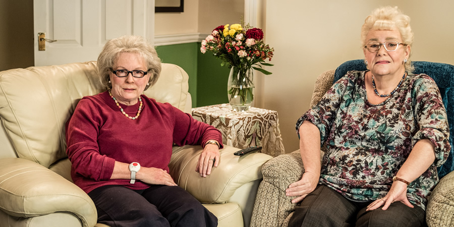 French And Saunders. Image shows from L to R: Jennifer Saunders, Dawn French