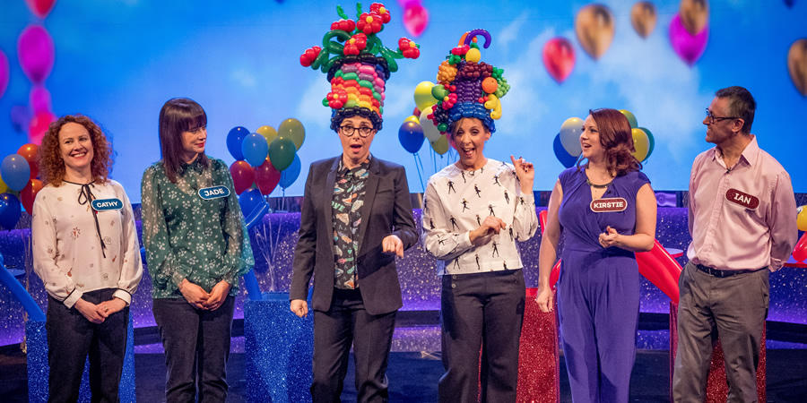 The Generation Game. Image shows from L to R: Sue Perkins, Mel Giedroyc. Copyright: BBC