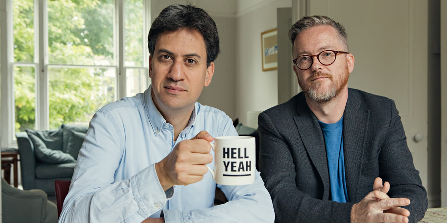 Geoff Lloyd's Hometown Glory. Image shows from L to R: Ed Miliband, Geoff Lloyd