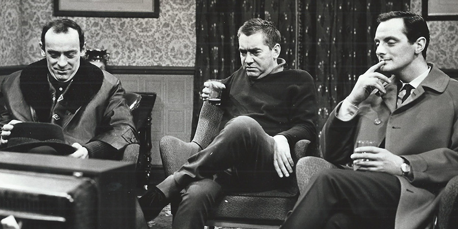 Hancock. Image shows from L to R: Jerry Spring (John Junkin), Tony Hancock (Tony Hancock), Elmo Dent (Francis Matthews)