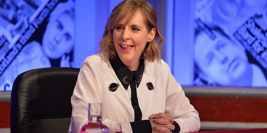 Have I Got News For You. Mel Giedroyc. Copyright: Hat Trick Productions