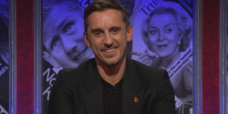 Have I Got News For You. Gary Neville. Credit: Hat Trick Productions