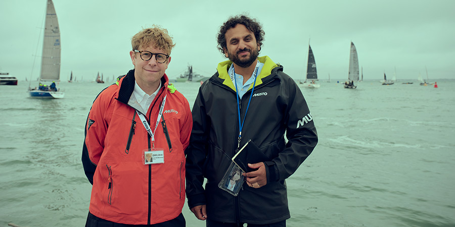 Hold The Front Page. Image shows left to right: Josh Widdicombe, Nish Kumar