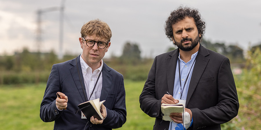 Hold The Front Page. Image shows left to right: Josh Widdicombe, Nish Kumar Hold The Front Page. Image shows left to right: Josh Widdicombe, Nish Kumar