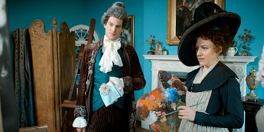 Horrible Histories. Image shows from L to R: Tom Stourton, Gemma Whelan