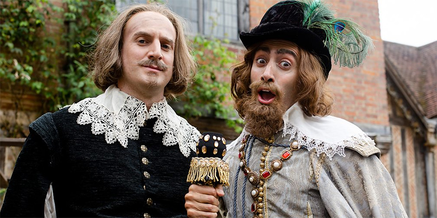 Horrible Histories. Image shows from L to R: Tom Stourton, Richard David-Caine