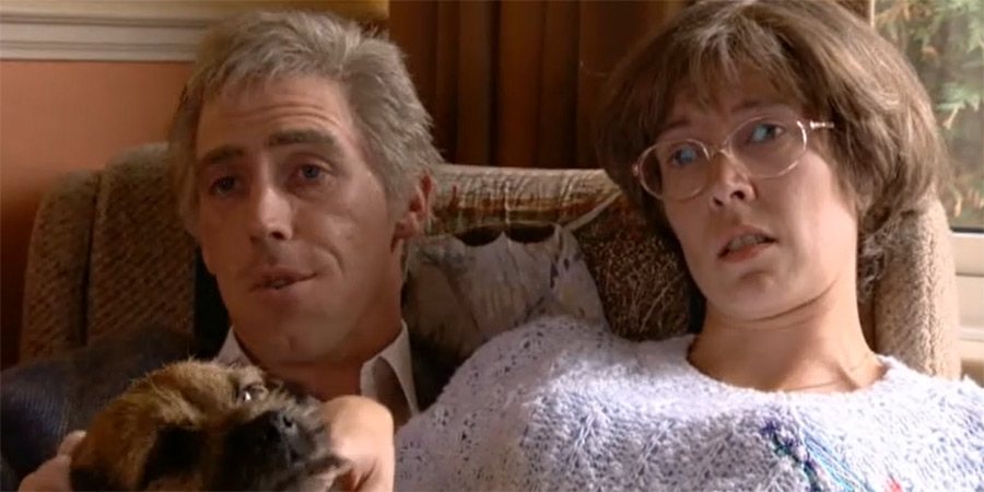 Human Remains. Image shows left to right: Tony (Rob Brydon), Beverlee (Julia Davis)