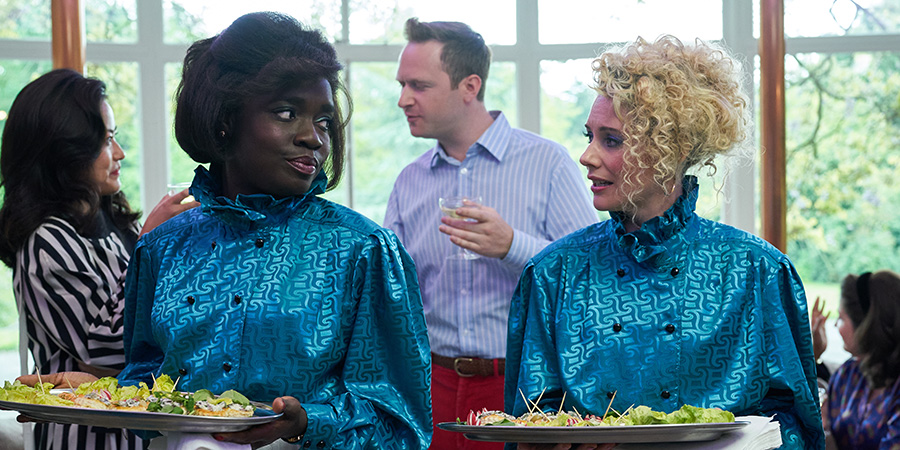 In The Long Run. Image shows from L to R: Agnes (Madeline Appiah), Kirsty (Kellie Shirley)