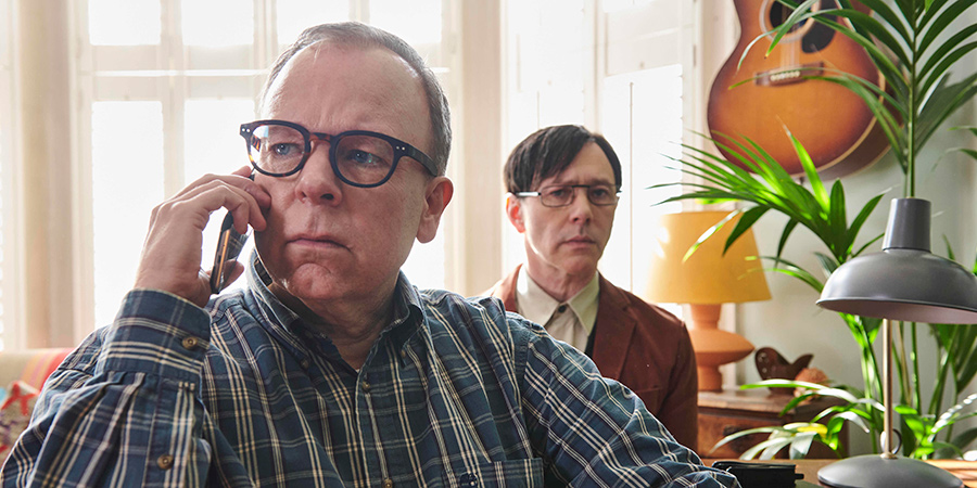 Inside No. 9. Image shows from L to R: Ezra (Steve Pemberton), Barnaby (Reece Shearsmith)