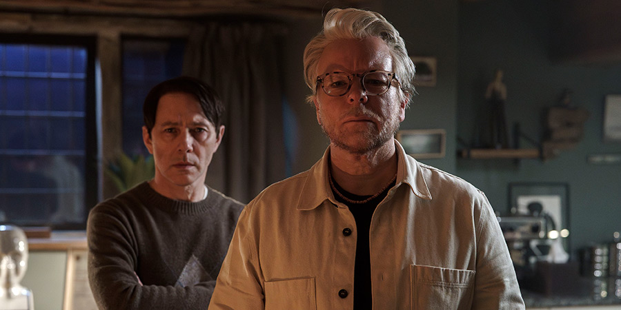 Inside No. 9. Image shows left to right: Drew (Reece Shearsmith), Blake (Steve Pemberton)