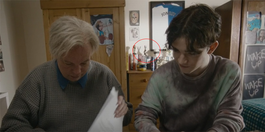 Inside No. 9. Image shows from L to R: Bob Bliss (Steve Pemberton), Zack (Noah Valentine)