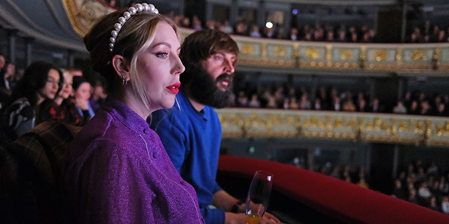 Joe & Katherine's Bargain Holidays. Image shows left to right: Katherine Ryan, Joe Wilkinson