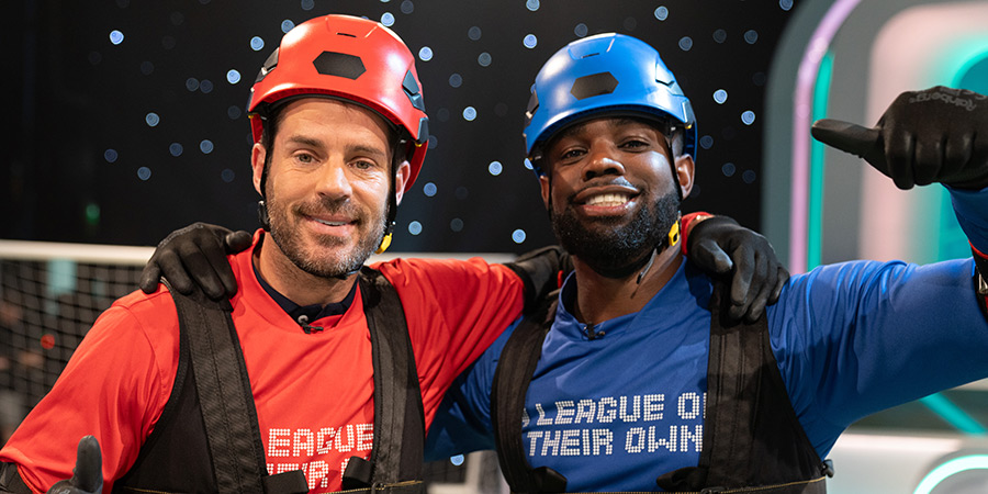 A League Of Their Own. Image shows left to right: Jamie Redknapp, Micah Richards