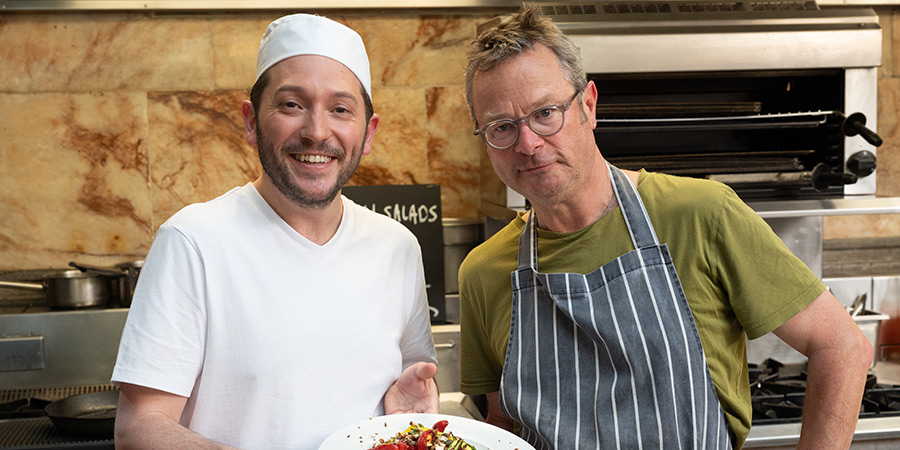 Meet The Richardsons. Image shows left to right: Jon (Jon Richardson), Hugh Fearnley-Whittingstall