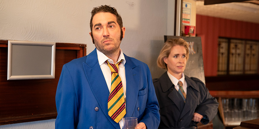 Meet The Richardsons. Image shows left to right: Jon (Jon Richardson), Lucy (Lucy Beaumont)