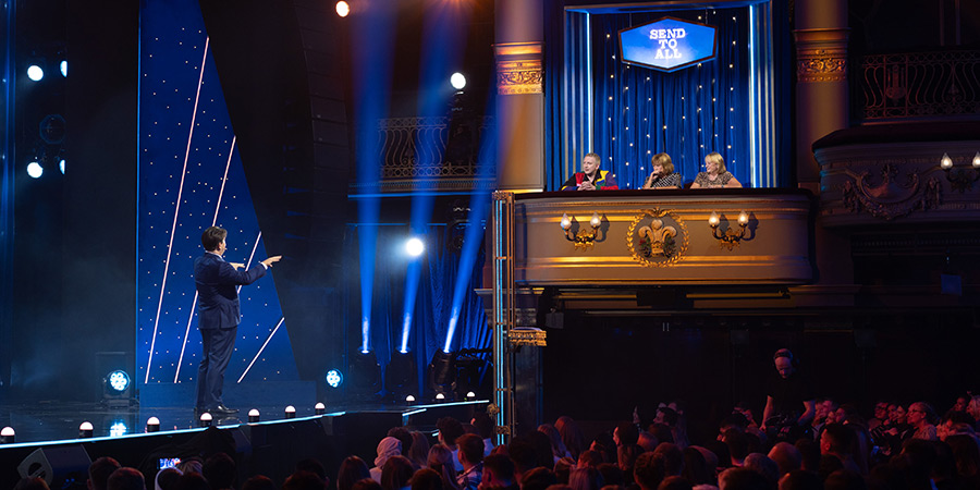 Michael McIntyre's Big Show. Image shows left to right: Michael McIntyre, Joe Lycett