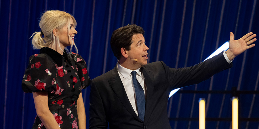 Michael McIntyre's Big Show. Image shows left to right: Holly Willoughby, Michael McIntyre