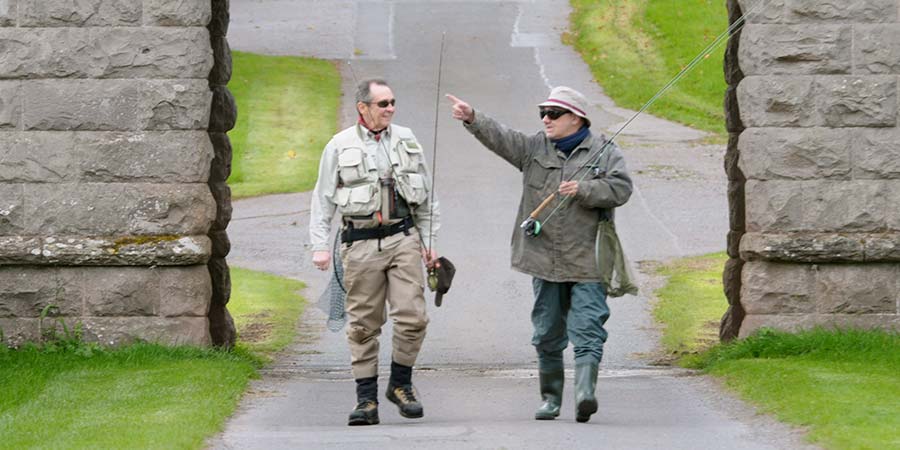 Mortimer & Whitehouse: Gone Fishing. Image shows from L to R: Paul Whitehouse, Bob Mortimer. Copyright: Owl Power