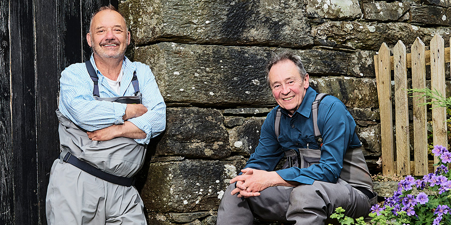 Mortimer & Whitehouse: Gone Fishing. Image shows from L to R: Bob Mortimer, Paul Whitehouse. Copyright: Owl Power