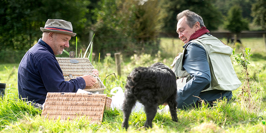 Mortimer & Whitehouse: Gone Fishing. Image shows left to right: Bob Mortimer, Paul Whitehouse