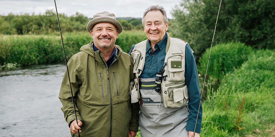 Mortimer & Whitehouse: Gone Fishing. Image shows left to right: Bob Mortimer, Paul Whitehouse