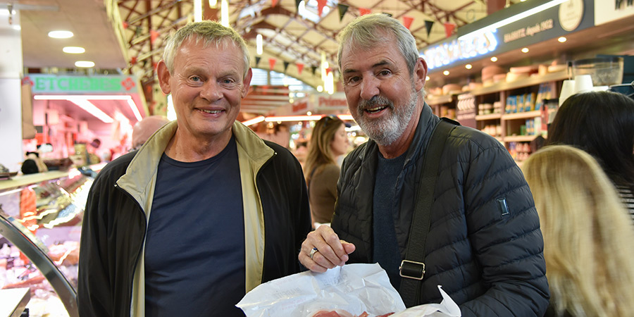 Neil & Martin's Bon Voyage. Image shows left to right: Martin Clunes, Neil Morrissey