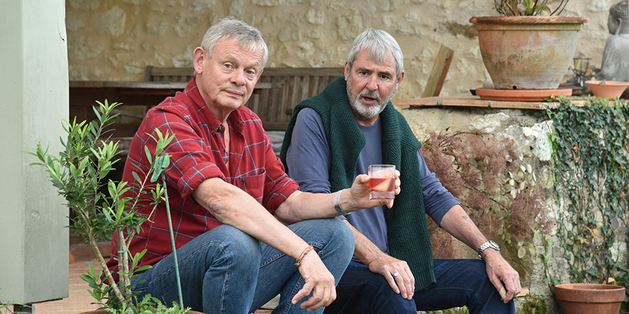 Neil & Martin's Bon Voyage. Image shows left to right: Martin Clunes, Neil Morrissey