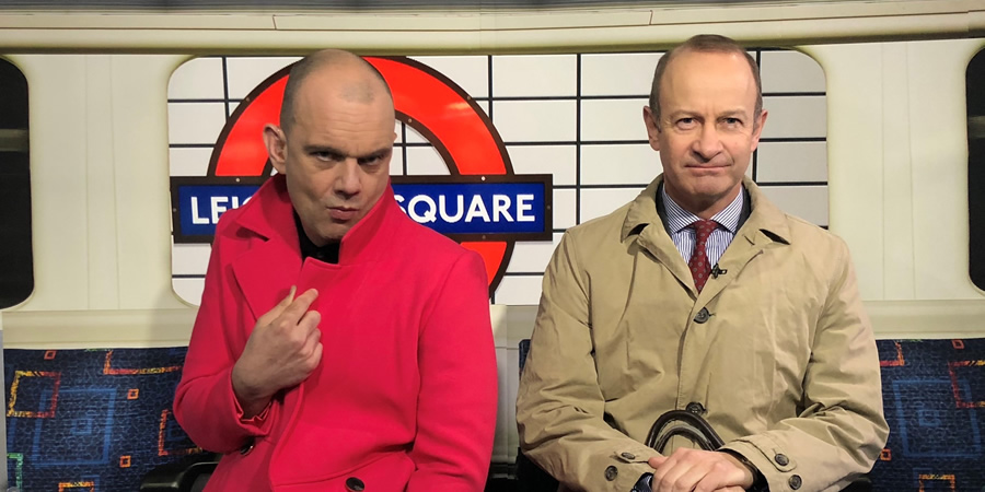 Sam Delaney's News Thing. Image shows from L to R: Sam Delaney, Henry Bolton