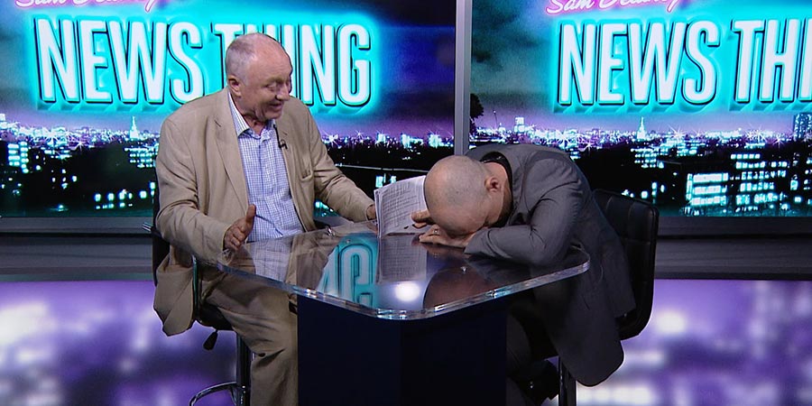 Sam Delaney's News Thing. Image shows from L to R: Ken Livingstone, Sam Delaney