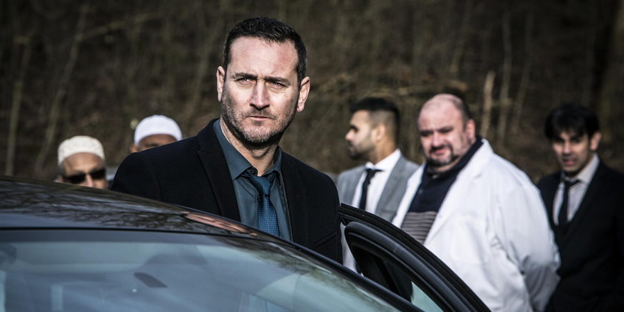 No Offence. Image shows from L to R: D.C. Spike Tanner (Will Mellor), Paddy Kenny (Victor McGuire). Copyright: AbbottVision